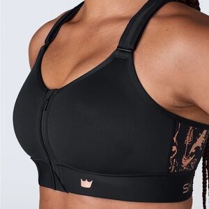 Shefit Flex sports bra black rose gold women’s 6 Luxe 6 XL EUC